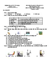 Đề kiểm tra giữa học kì I Tin học lớp 6 - Năm học 2016-2017 - Phòng GD & ĐT Tây Ninh